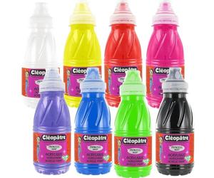 Cléopâtre - PAM250X8A - Lot de 8 Peintures Acryliques Princess Merit - Flacons 250 ml
