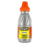 CLEOPATRE -Peinture Gouache Néfertari Premium - Argent - Flacon 250 ml
