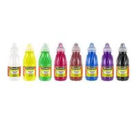 Cléopâtre – Peinture gouache Lot 8 x 250 ml – Couleurs assorties lavables pour enfant