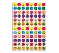 CLEOPATRE Pochette de 10 planches de gommettes Smileys. 960 gommettes.
