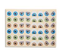 CLEOPATRE Pochette de 15 planches de gommettes yeux