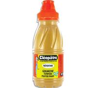 CLEOPATRE Pot de gouache Nefertari couleur or 250 ml, dès 3 ans, avec pinceau et entonnoir intégré