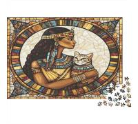 Cléopâtre Puzzle Adulte 1000pcs Jeu De Cerveau De Défi Jouets pour Puzzle De Qualité Supérieure Reine d'Egypte Puzzles pour Adultes Enfants Moderne Jeu 1000pcs 1000pcs (75x50cm)