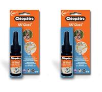 CLEOPATRE - UV’Glass - Résine UV-LED prête à l'emploi séchage rapide format de 25gr (Lot de 2)