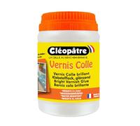 CLEOPATRE - Vernis Colle Transparent Brillant 250g - Séchage Rapide, Tous Supports - Loisirs Créatifs, Diamond Painting, Serviettage - Fabrication Française
