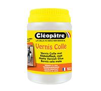 CLEOPATRE- Vernis Colle Transparent effet Mat - Séchage rapide - Sans solvant - Pot 250 g