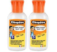 Cléopâtre - VI70X - Vinyl'Ecole - Flacon de Colle blanche vinylique avec Embout biberon 60 g (Lot de 2)