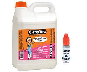 Cléopâtre VIM2+MP15-Vinyl'Médium 4 en 1 en bidon de 2L + Magic'Plop en Flacon de 15ml, Transparent, 15x10x5