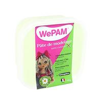 Cleopatre Wepam - Pâte de porcelaine froide, 145 gr, Couleur Vert phosphorescent