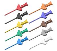 Cleqee Lot de 10 pinces de test SMD IC - 10 couleurs - Pour analyseurs logiques, multimètre et tests électriques