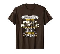 Clerc Idea Le Plus Grand Clerc du Monde T-Shirt, Homme, Marron, M