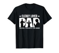 Clergé Lover Dad The Idol The Myth The Preacher Clergy Lover T-Shirt Graphique avec Valeur