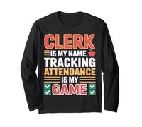 Clerk is My Name Suivi des présences Design Manche Longue