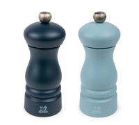 Clermont Duo De Moulins À Poivre Et À Sel Bleu Nuit & Bleu Azur 13 Cm