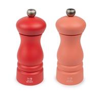 Clermont Duo De Moulins À Poivre Et À Sel Rouge Brique Et Rouge Flamme 13 Cm