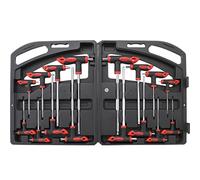 CLES 6 PANS ET TORX AVEC POIGNEE EN T - JEU DE 16 TOURNEVIS EN T