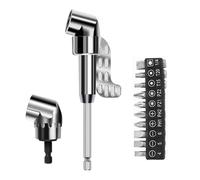 Clés à angles 105° - Perceuse à angles multifonctionnels - Porte-embout - Adaptateur de fixation pour perçage étroit - Convertisseurs de tournevis multifonction