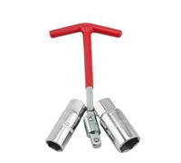 Clés à Bougie d'Allumage, Clé à Bougie, 16 mm/21 mm, Kit Clé à Bougie d'Allumage, Clé à Douille à Poignée en T, Jeu de 2pcs Clés à Bougie d'Allumage, Universelle pour Voiture et Moto