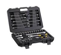 Clés à cliquet, à douille et mixtes 72 dents avec accessoires Stanley - Coffret de 41 pièces