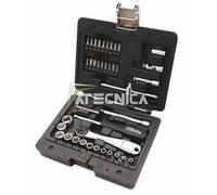 Beta Tools – Coffret 903E/C42 42 pièces : cliquet 1/4" 13 douilles 6 pans, 18 embouts, 4 clés coudées