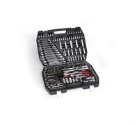 Mephisto Jeu de 216 clés à cliquet - Jeu de clés à cliquet réversible - Qualité supérieure - XXL - 216 pièces - Avec chrome, vanadium et embouts - Avec adaptateur d'embout pour visseuse sans fil