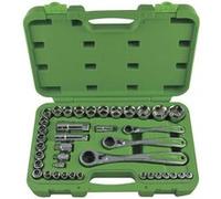 JBM Coffret de douilles traversantes 39 pièces 4 à 32 mm Acier