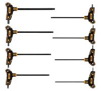 Clés Allen - VOREL - TO-56629 - Set de 8 clés - Poignées ergonomiques - Acier chrome-vanadium