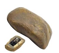 Clés cachées - Étui de rangement sécurisé pour clés de maison de rechange, fausse pierre qui cache les clés en toute sécurité | Solution de rangement en pierre synthétique, boîte à clés en résine