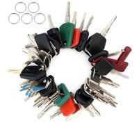 Clés d'Allumage de Rechange 42 Pièces Clés d'Allumage de Remplacement Clés de Contact de Rechange Clé d'Excavatrice pour Excavateurs, Bulldozers, Engins de Génie et Véhicules de Construction