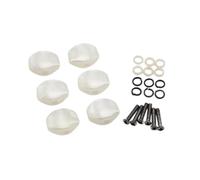 Clés De Guitare Professionnelles Boutons Pour Mécaniques | Accordeurs de guitare boutons de tête de Machine e réglage blanche petits boutons carrés lot de 6(White Pearl)