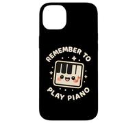 Clés de Piano Amusantes et Mignonnes « Remember to Play Piano » Coque pour iPhone 14 Plus