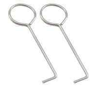 Clés de vidange en acier inoxydable, outil de retrait vidange douche 3.5 pouces pour le nettoyage des grilles carrées/linéaires 2 pièces