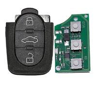 Clés de Voiture Télécommande 1 x boîtier + 1 x 433.92 Mhz émetteur transmitting 1j0959753b + 1 x batterie pour VW SEAT SKODA