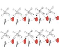 Clés en croix, antidéflagrantes 10pcs Grille d'armoire universelle pour voiture