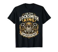 Clés et Couronne I Am The Locksmith King T-Shirt