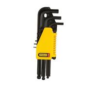 Stanley 0-69-256 Jeu de 9 clés mâles a tete sphérique (1,5-10mm)