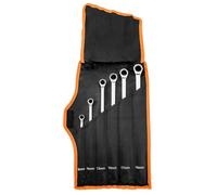 Clés mixtes à cliquet - NEO TOOLS - Jeu de 6 - 8-19 mm - Acier CrV - Étui souple