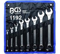 CLES MIXTES DE 6 à 19 mm - TROUSSE DE 8 CLES FINITION CHROMEE
