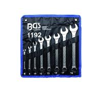 cles mixtes de 6 a 19 mm - trousse de 8 cles finition chromee bgs -
