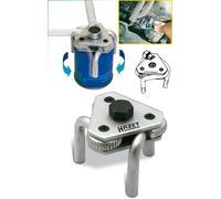 HAZET Clé pour filtre à huile 2172 – 3 bras, entraînement carré 3/8 pouces, 65–120 mm