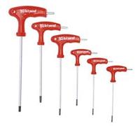 BGS Diy 7830 | Tournevis avec poignée en T | profil en T (pour Torx) avec perçage frontal T10 - T40 | 6 pièces