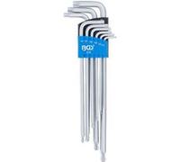 Clé Torx BGS Technic cles torx extra longues tetes spheriques (a boule) t10 à t50 - 9 pcs -