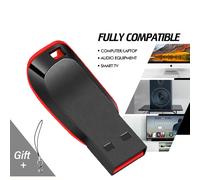 Clés USB 2.0 haute capacité 128 Go 64 Go noires avec porte-clés gratuit, clé USB 32 Go, mini clé USB, cadeau d'affaires A