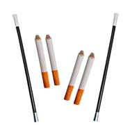 CLESEN 2 longs porte-cigarettes et 4 fausses cigarettes bouffantes avec fumée pour accessoires d'Halloween pour femmes, costumes comme Cruella Deville, Gatsby le Magnifique Gatsby rugissant des années