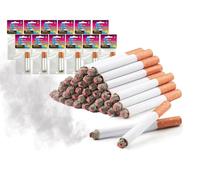 CLESEN Lot de 24 fausses cigarettes bouffantes de 8,2 cm - Fumée soufflée - Aspect réaliste - Durable/réaliste - Idéales pour les soirées à thème/spectacles théâtraux