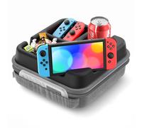 CLESOO 5 en 1 Porte Gobelet Canapé - Plateau Repas Canapé avec Support Tablette & Téléphone, Porte-gobelets, Compartiments de Stockage et 2 Poches d'organisation - Rangement pour Canape pour Lit, Sol