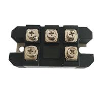 CLEUFWKO Pont redresseur triphasé MDS60A1600V, 12V 24V 36V 48V 220V 480V 600V, entrée AC, Sortie DC, Module de Pont redresseur(MDS60A1600V)