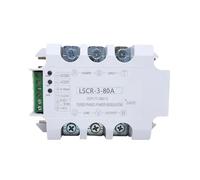 CLEUFWKO Régulateur de Tension Alternatif monophasé/triphasé à Semi-conducteurs, Thermostat de régulation de Puissance 10 A-200 A, Commande par potentiomètre 4-20 mA(LSCR-1 60A 220V)