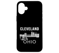 Cleveland Ohio Souvenir Skyline Guitare Homme Cleveland Coque pour iPhone 16 Plus
