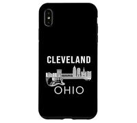 Cleveland Ohio Souvenir Skyline Guitare Homme Cleveland Coque pour iPhone XS Max